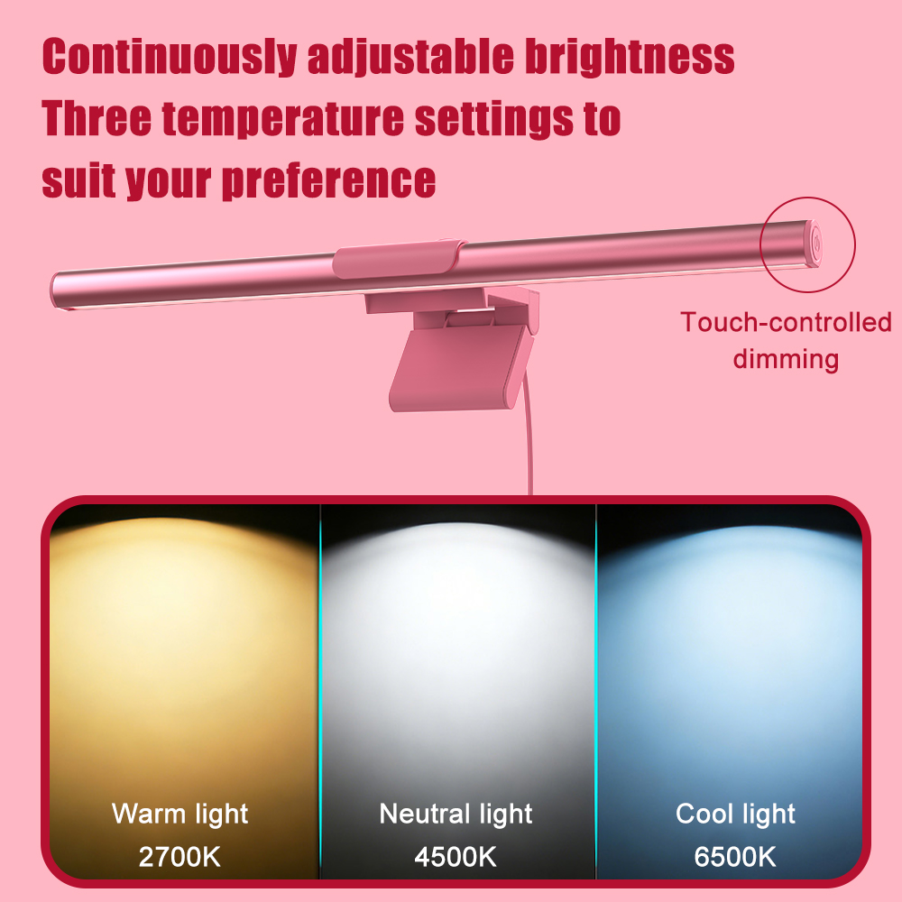 Light Bar Monitor Pink Led Lig - Setup Desk Monitor 评论和价格