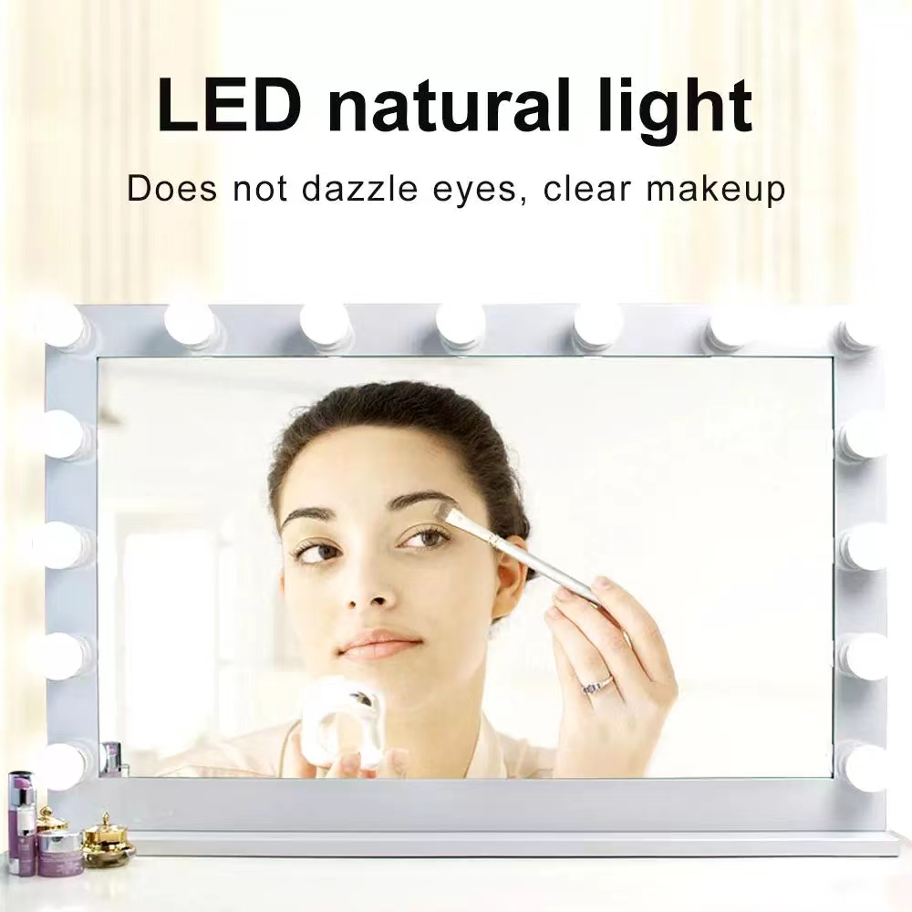 LED Light Paste Mirror Makeup  - Desk Setup Lamp 评论和价格